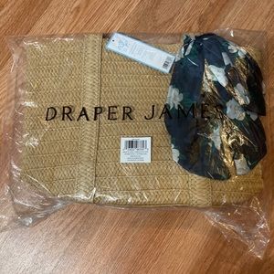 Draper James Everyday Straw Tote with Scarf
